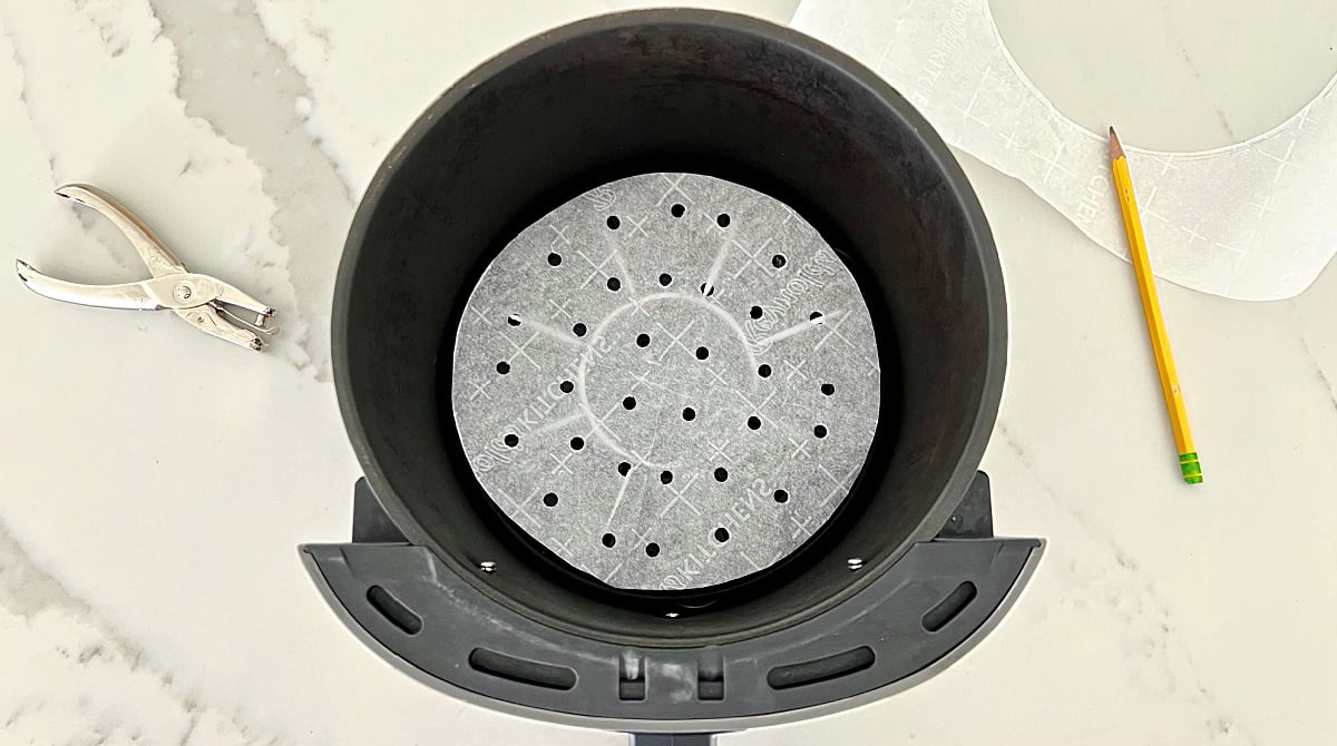Parchment paper in an air fryer