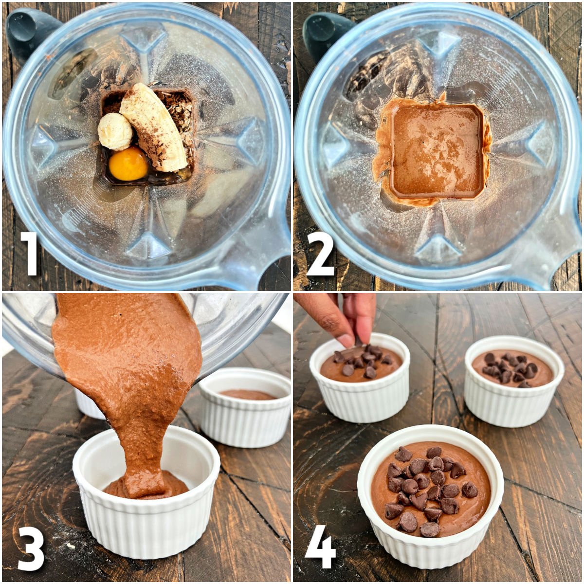 Steps for making Chocolate Baked Oats