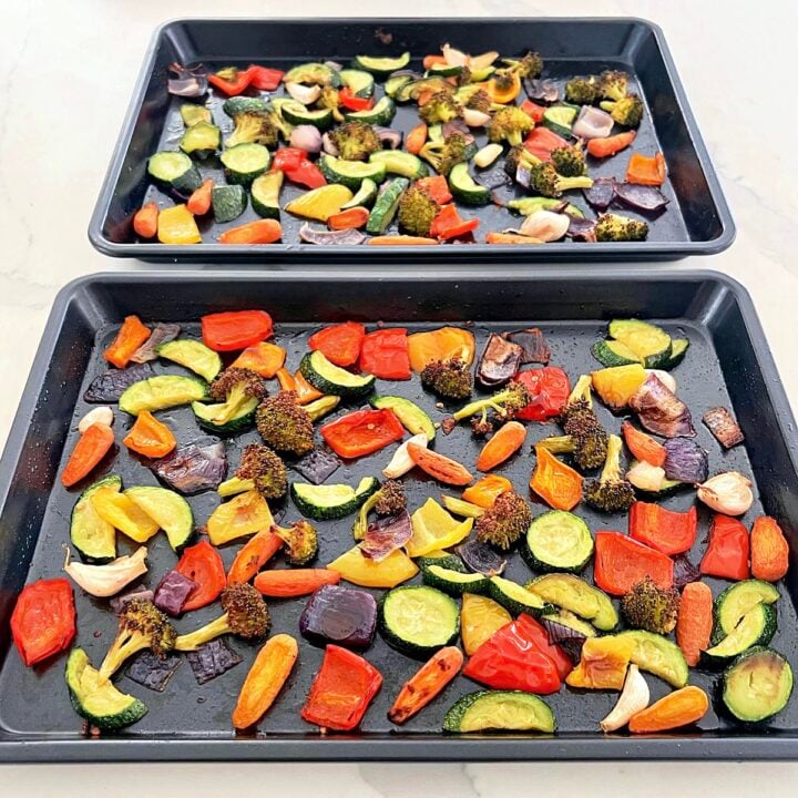 Step 2 for making the perfect oven-roasted vegetables.