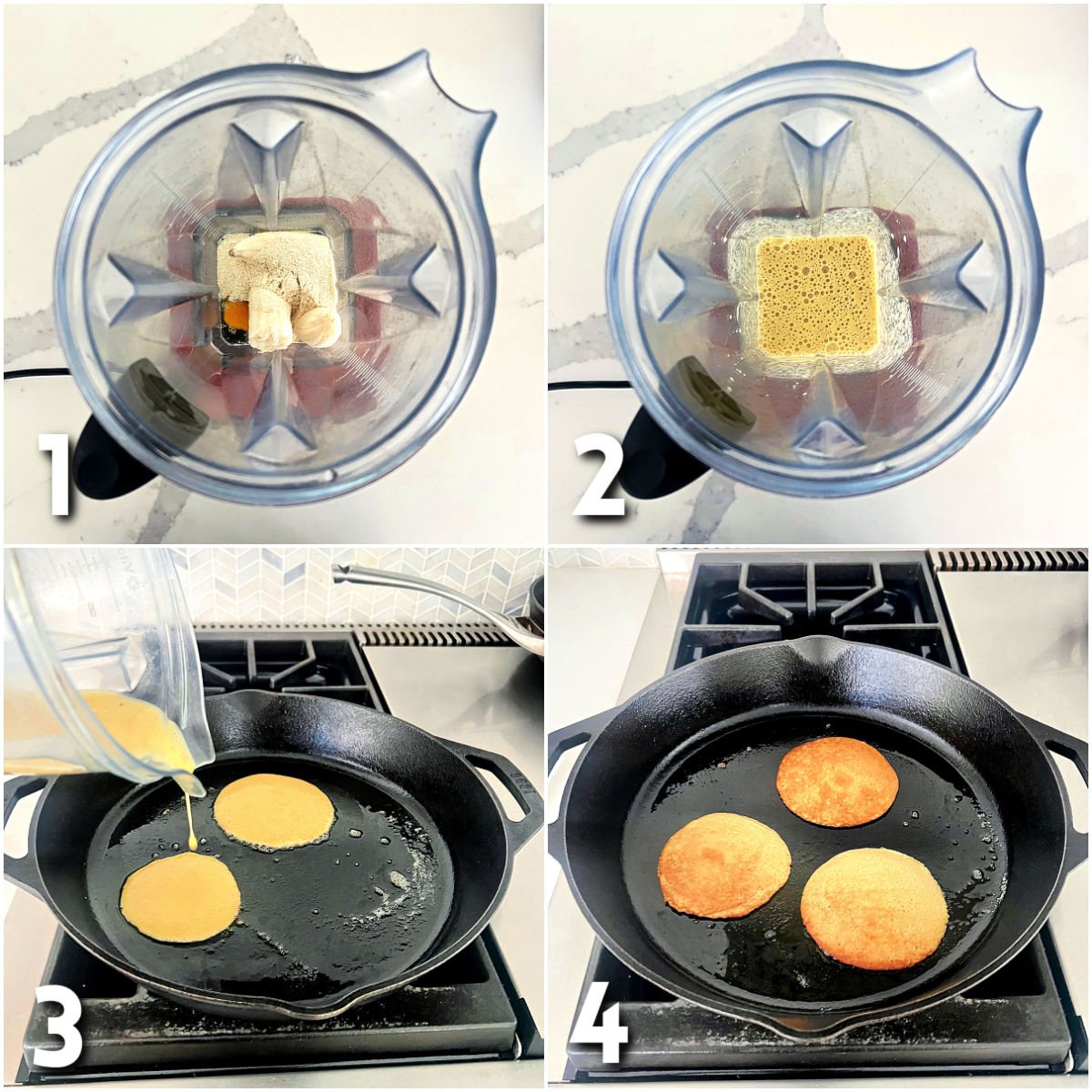 Steps for 3-Ingredient banana protein pancakes
